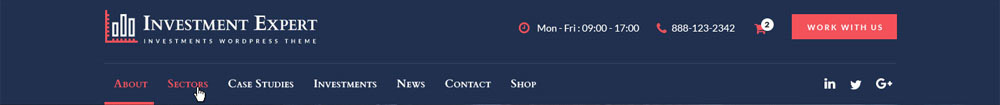 investment expert business theme header layout image