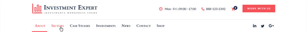 investment expert business theme header layout image
