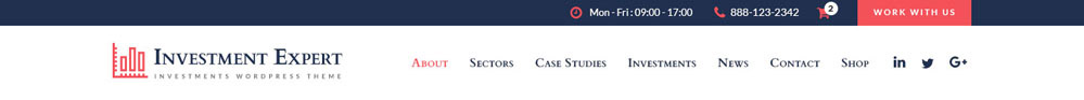 investment expert business theme header layout image