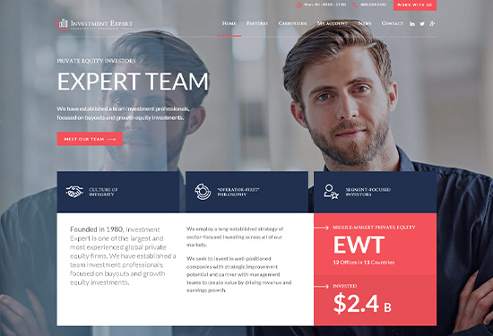 investment busniness html theme home layout 1