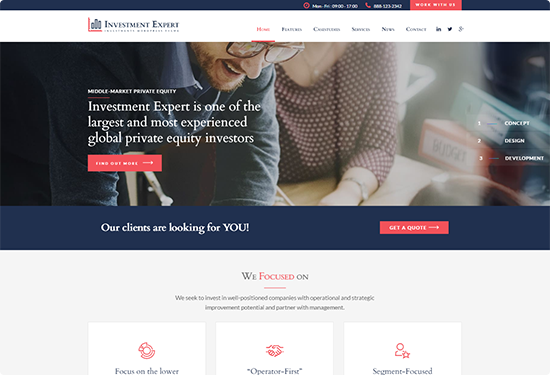 investment busniness html theme home layout 1